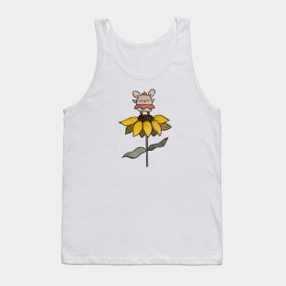 Ballerina Bunny on Sunflower Tank Top